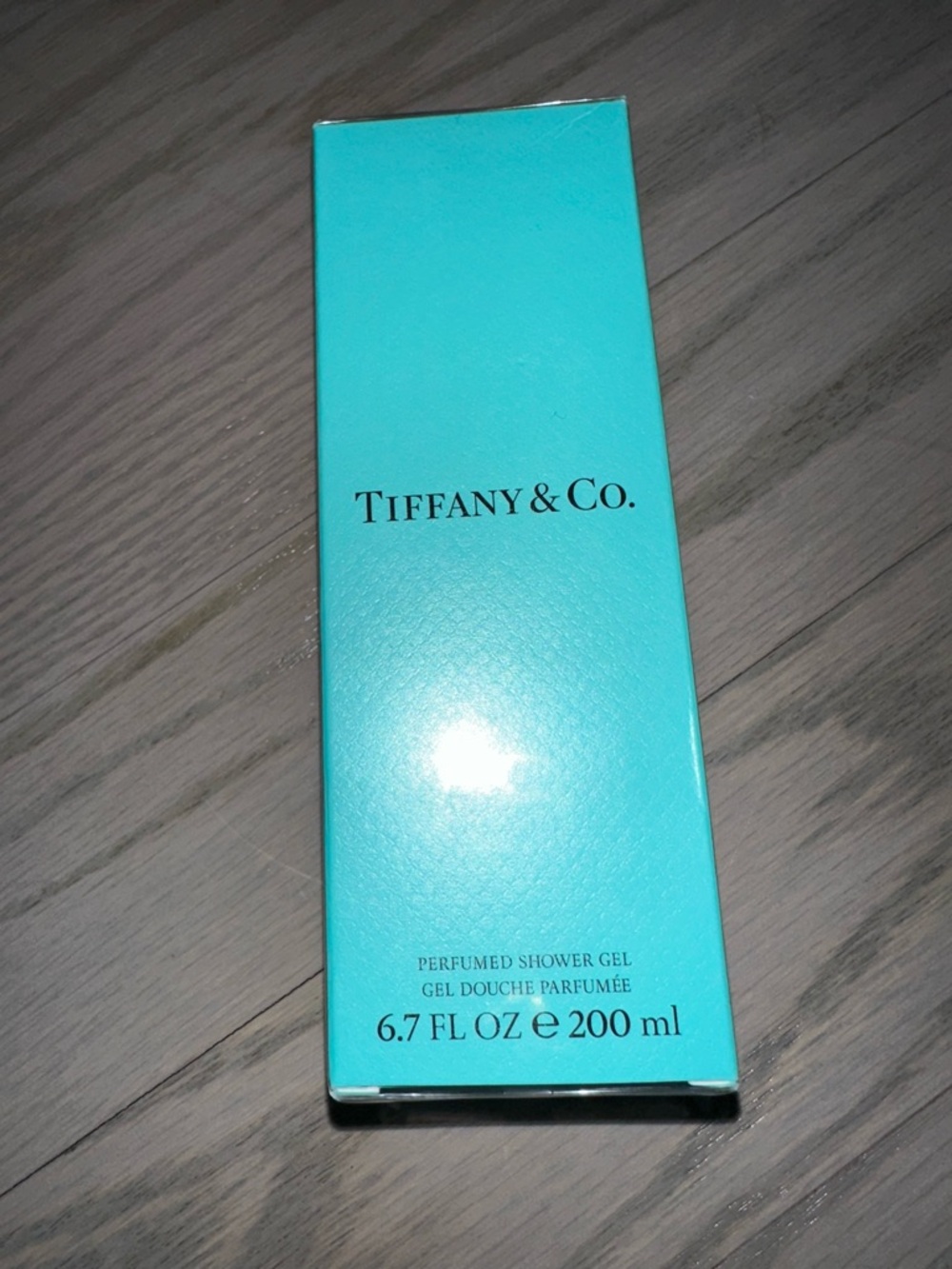 Tiffany & Co. Signature Blue Shower Gel Packaging
